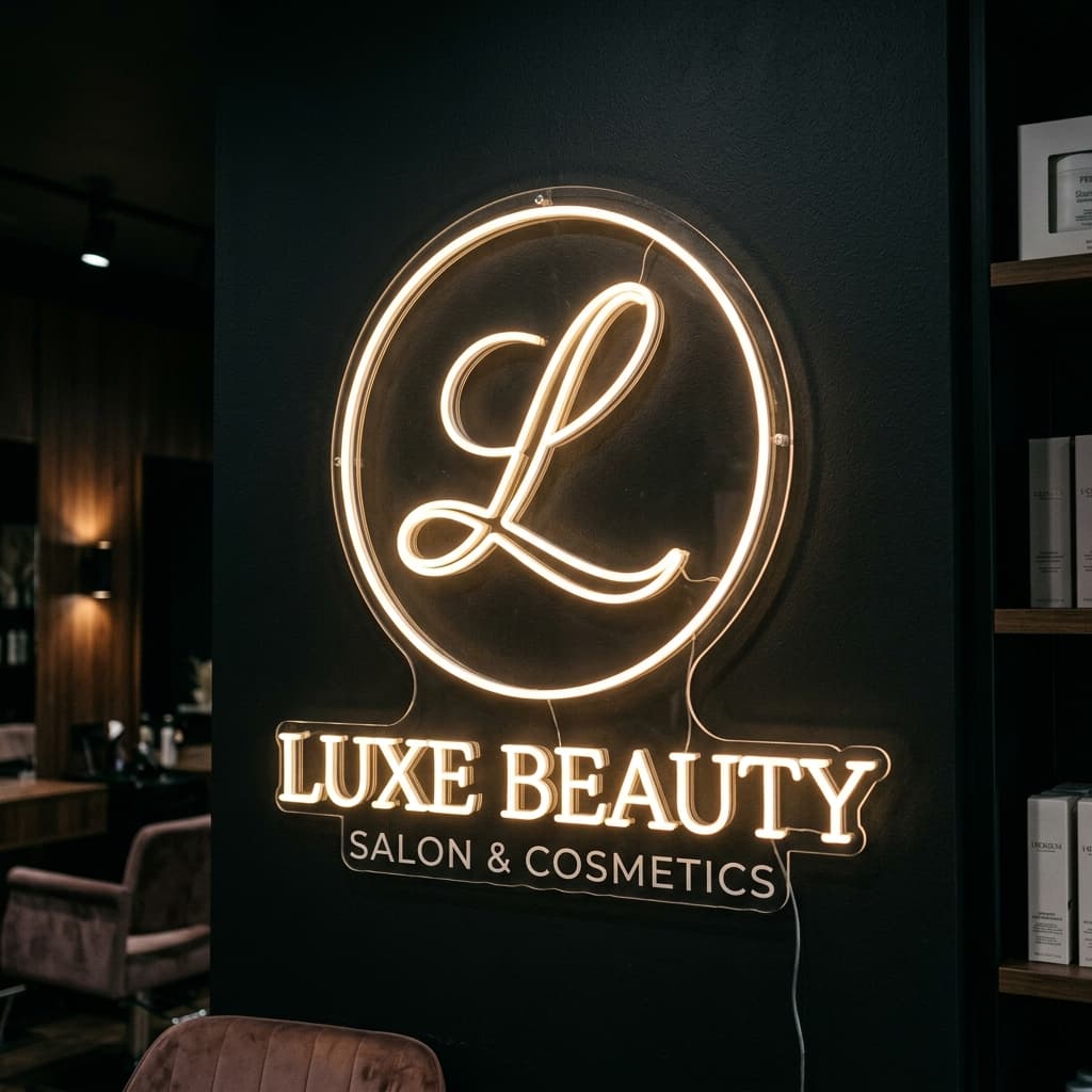 curated custom business branding neon signs collections in India - Plutoneom