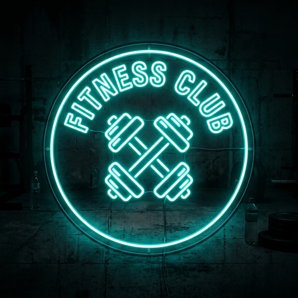 curated custom gym & fitness neon signs collections in India - Plutoneom