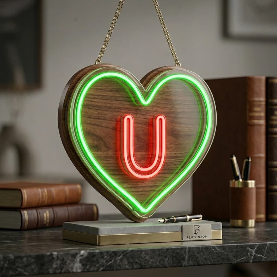 custom orange spiritual neon sign for home mandir temple wall