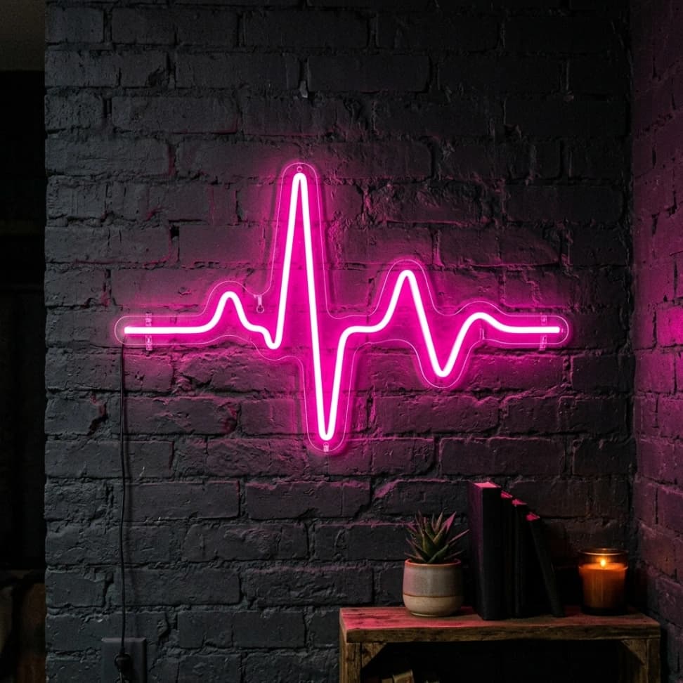 custom orange spiritual neon sign for home mandir temple wall